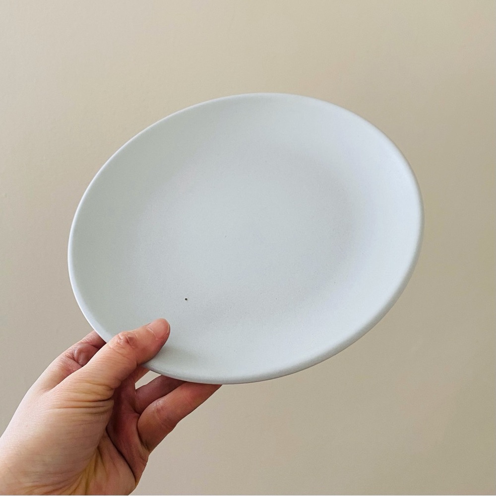 $46 New Heath Ceramics Opaque White Coupe Salad Plate 8.25'' Diameter 0720-6